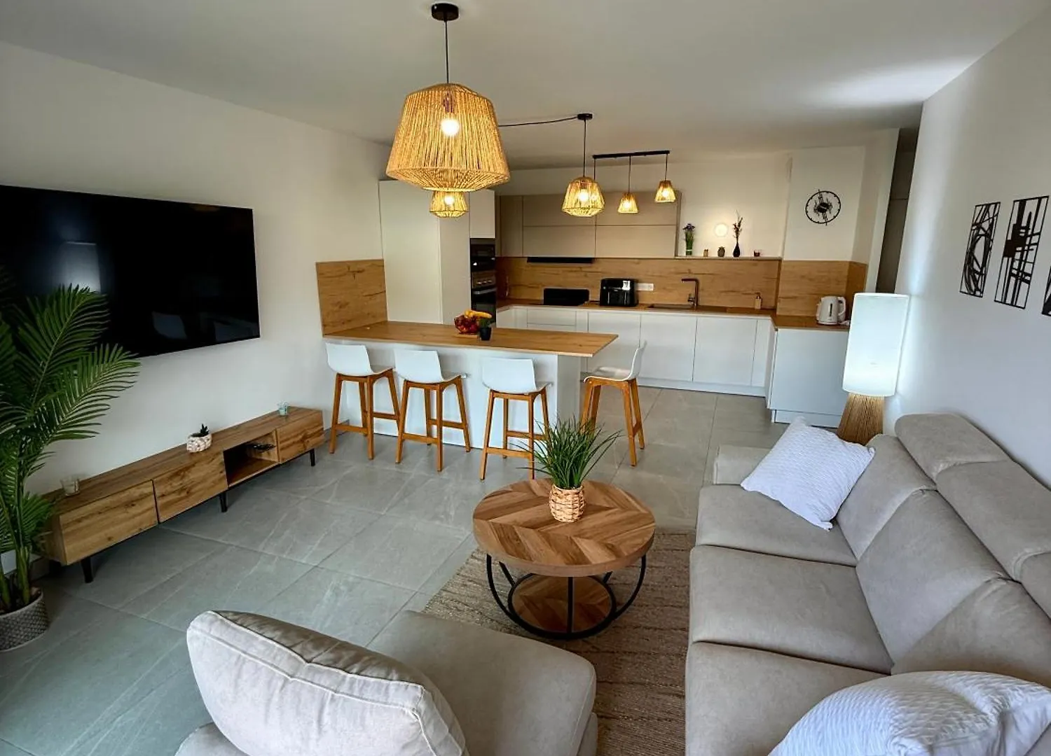 3 Pieces Neuf Piscine Debordement En Rooftop Villeneuve-Loubet Apartment